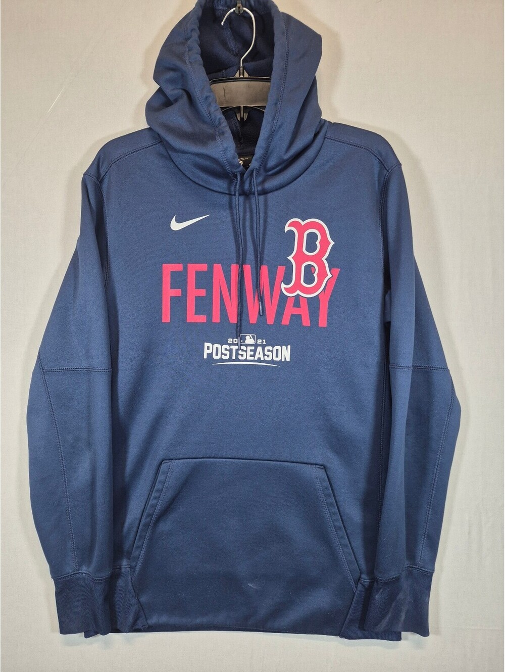 Nike Boston Red Sox Fenway 2021 Postseason Hoodie Men’s Medium Navy Dri-FIT MLB